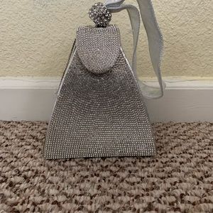 Silver Handheld Purse